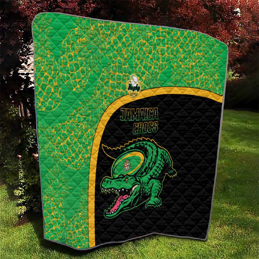 Jamaica Rugby Quilt Go Champions - Pineapple Pattern LT15