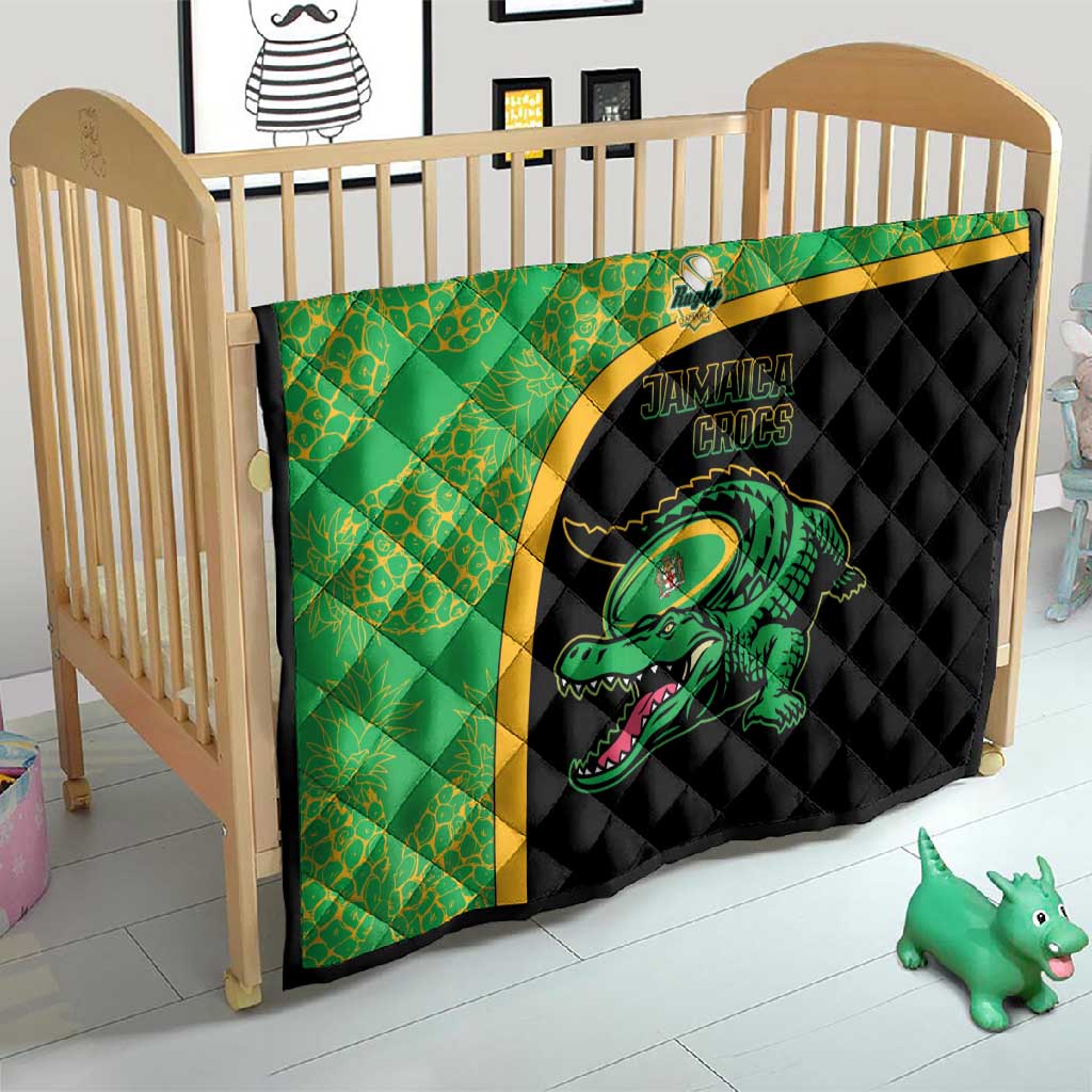 Jamaica Rugby Quilt Go Champions - Pineapple Pattern LT15