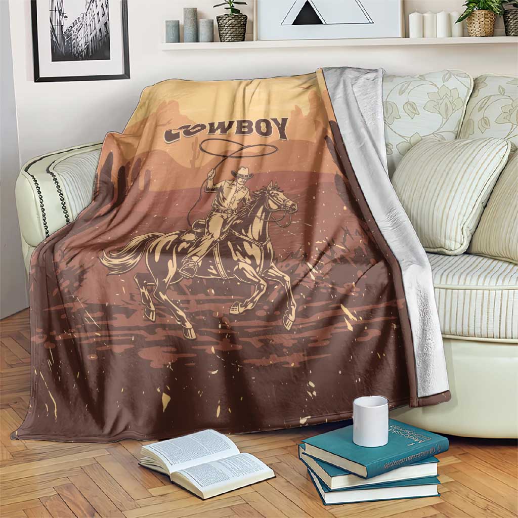 Black Cowboy Take Me Away Blanket LT15