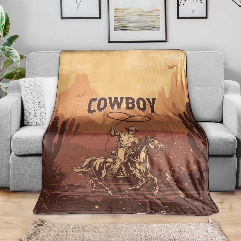 Black Cowboy Take Me Away Blanket LT15