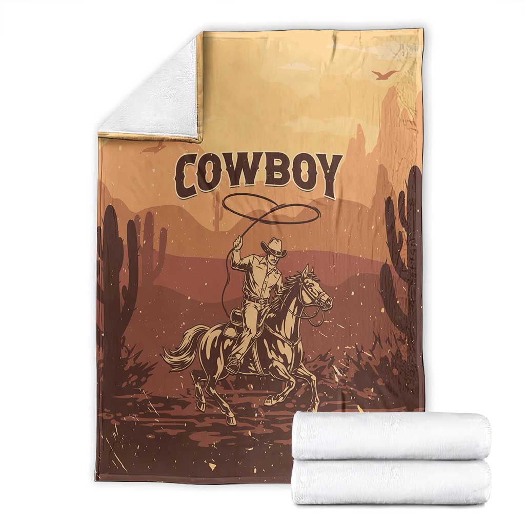 Black Cowboy Take Me Away Blanket LT15