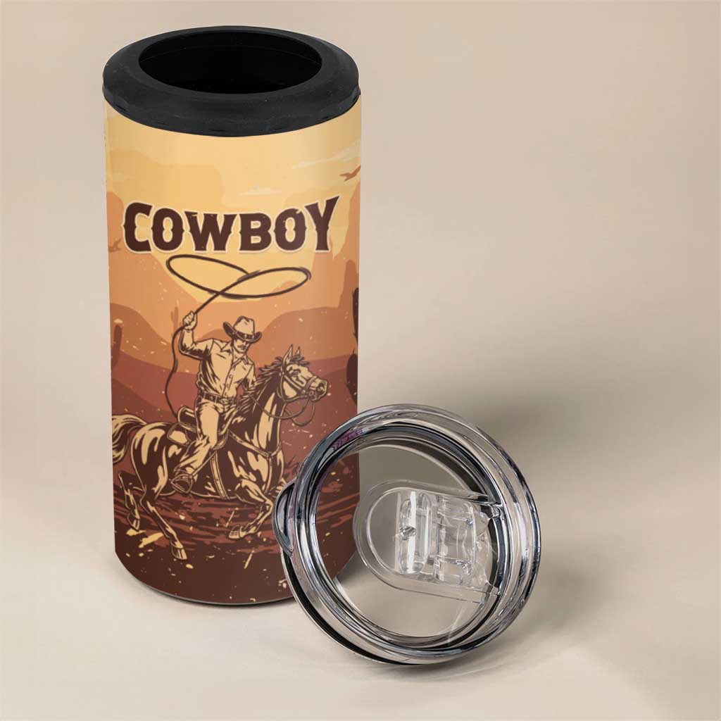 Black Cowboy Take Me Away 4 in 1 Can Cooler Tumbler LT15