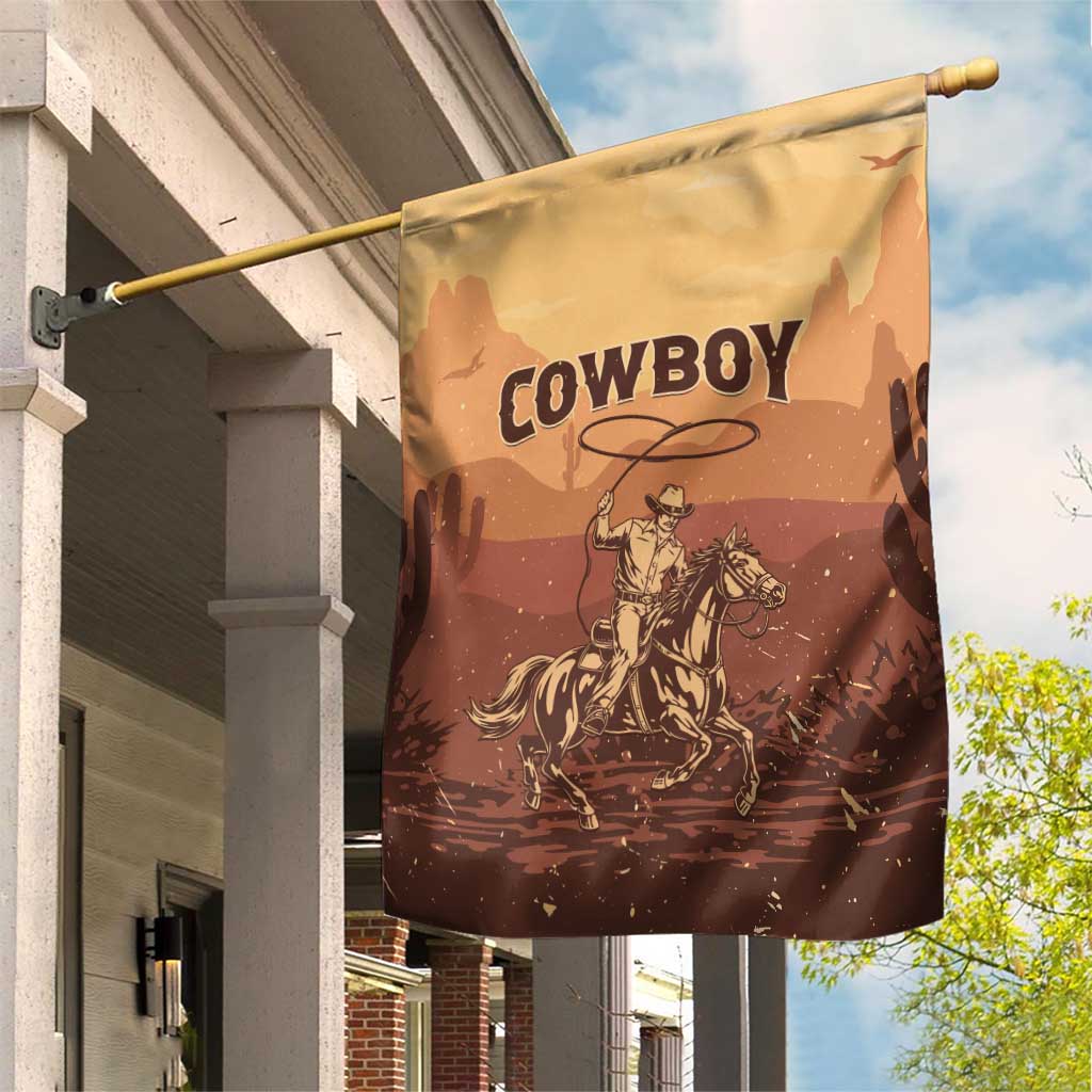 Black Cowboy Take Me Away Garden Flag LT15