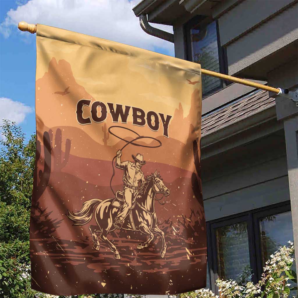 Black Cowboy Take Me Away Garden Flag LT15