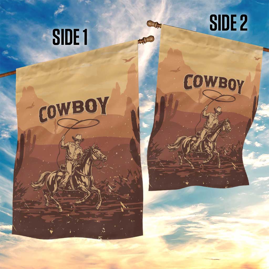 Black Cowboy Take Me Away Garden Flag LT15
