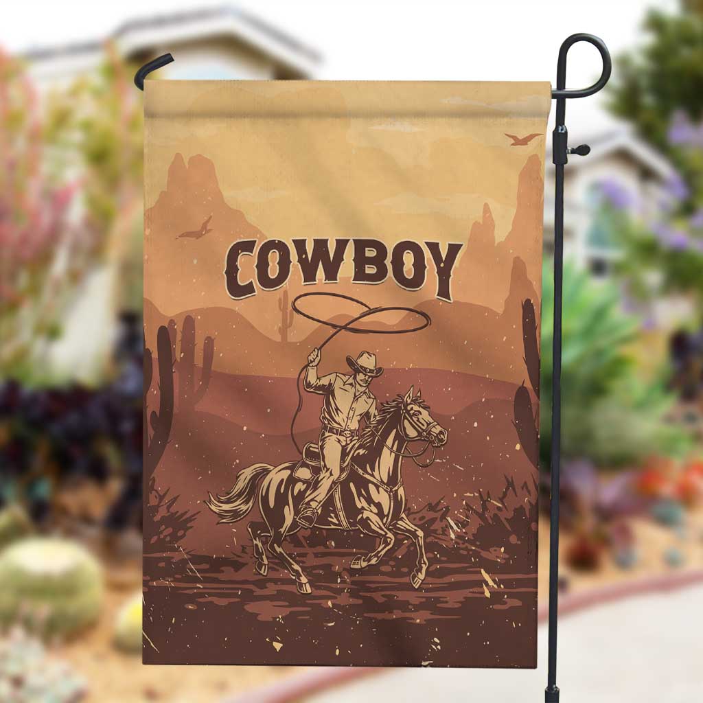 Black Cowboy Take Me Away Garden Flag LT15