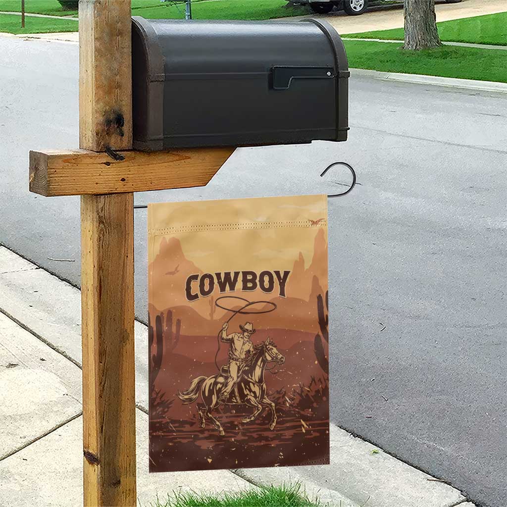 Black Cowboy Take Me Away Garden Flag LT15