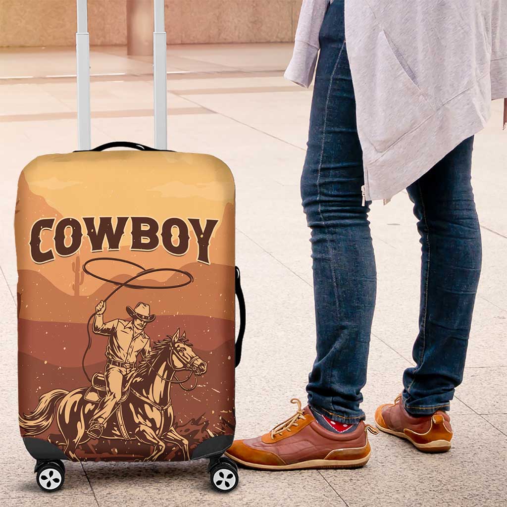Black Cowboy Luggage Cover Take Me Away LT15