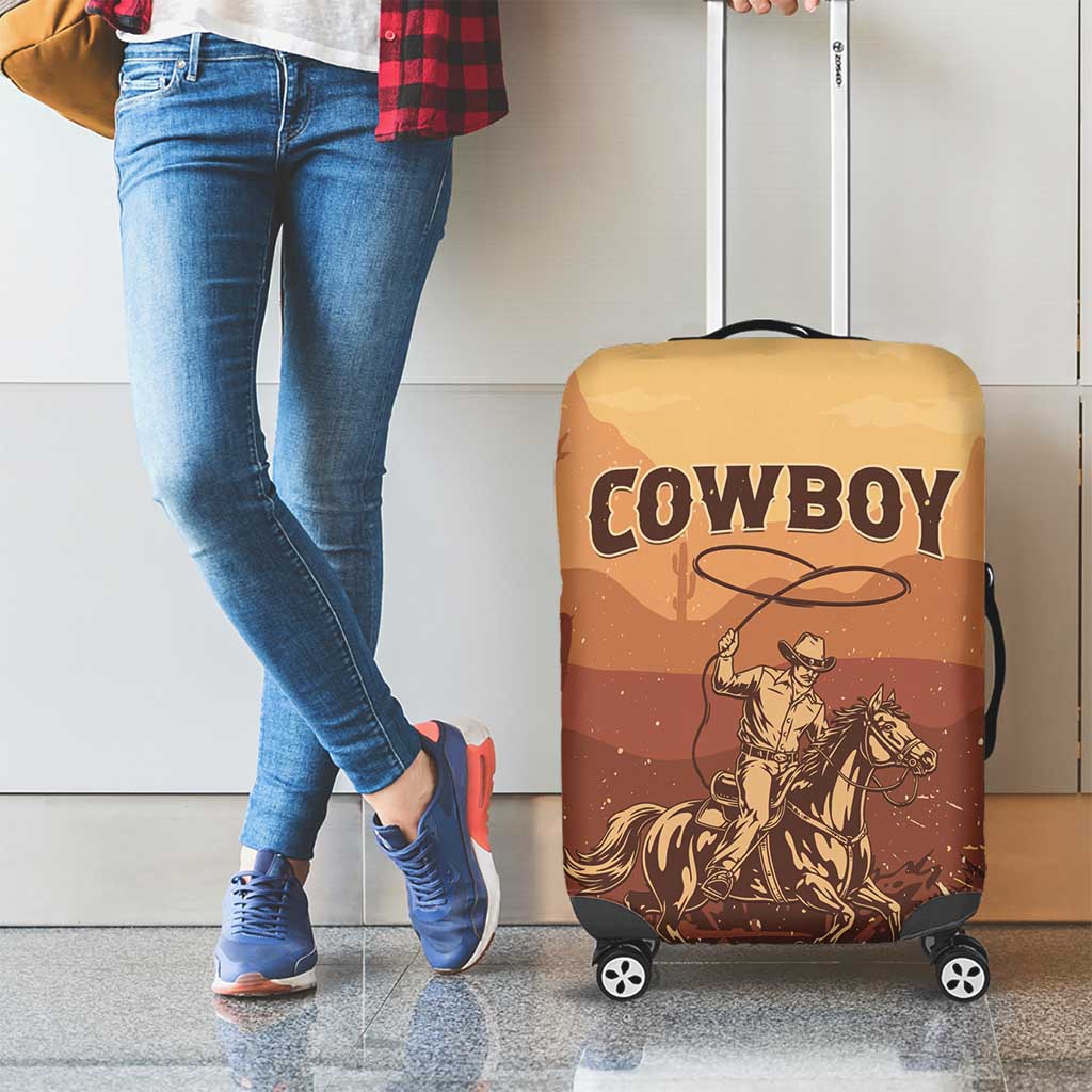 Black Cowboy Luggage Cover Take Me Away LT15