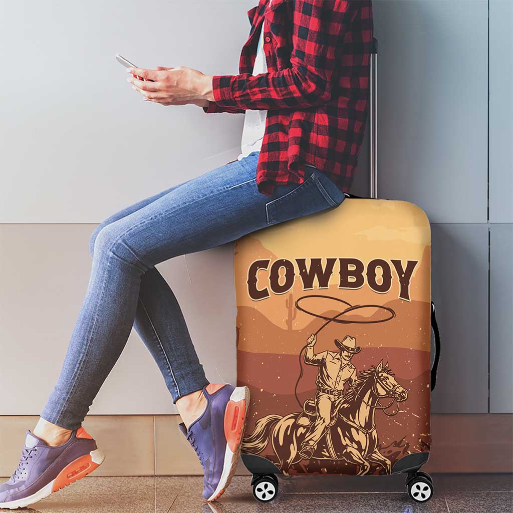 Black Cowboy Luggage Cover Take Me Away LT15