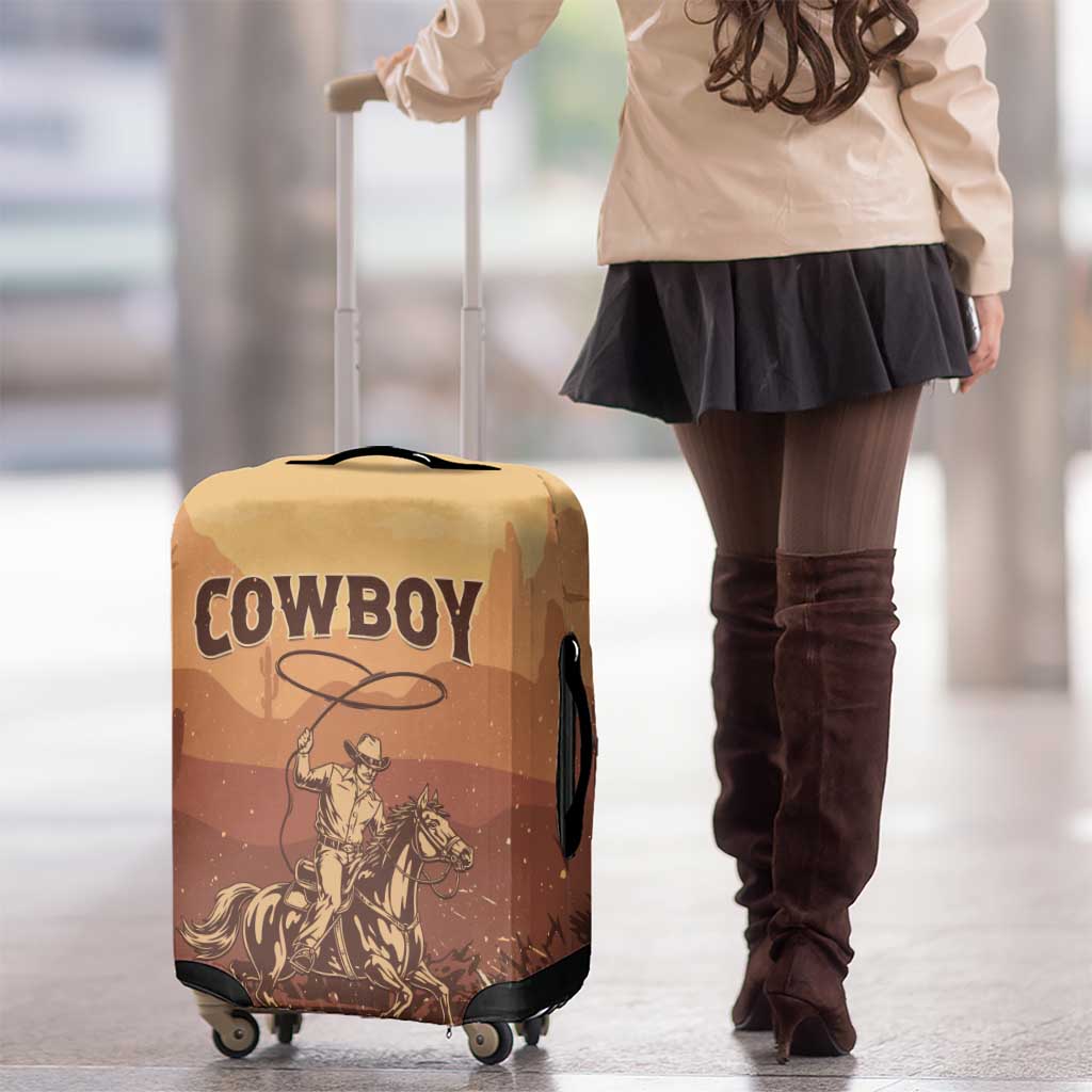 Black Cowboy Luggage Cover Take Me Away LT15