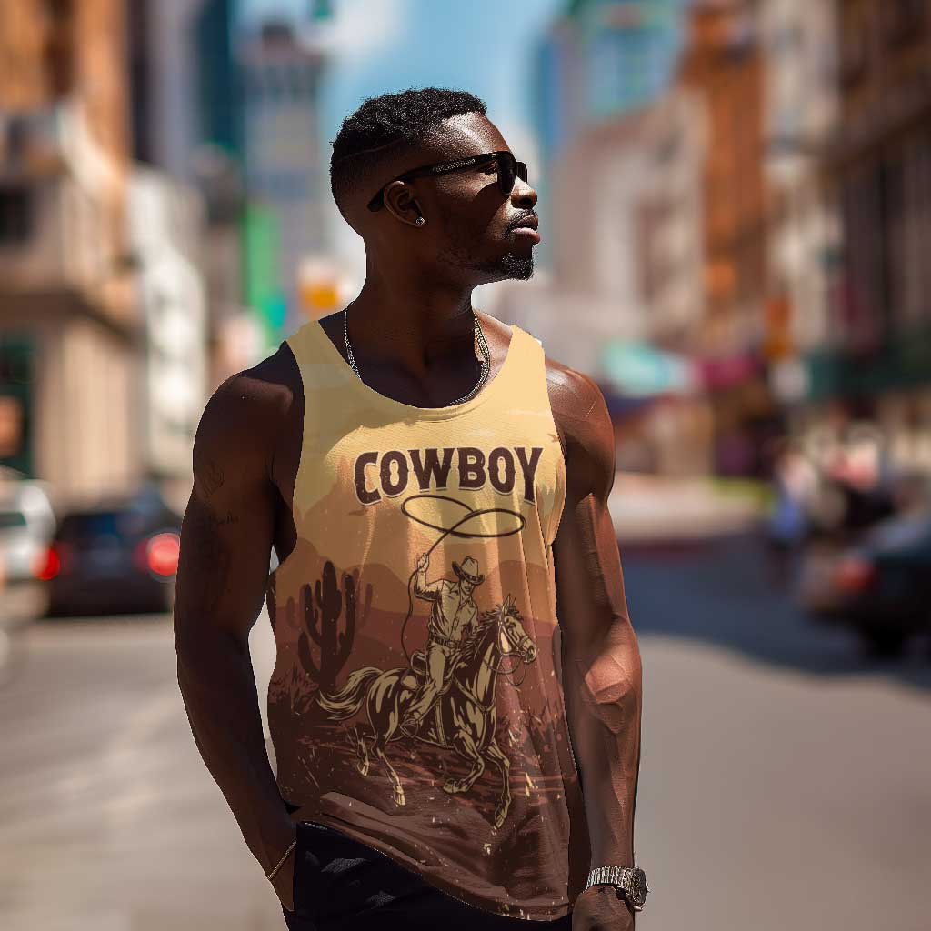 Black Cowboy Take Me Away Men Tank Top LT15