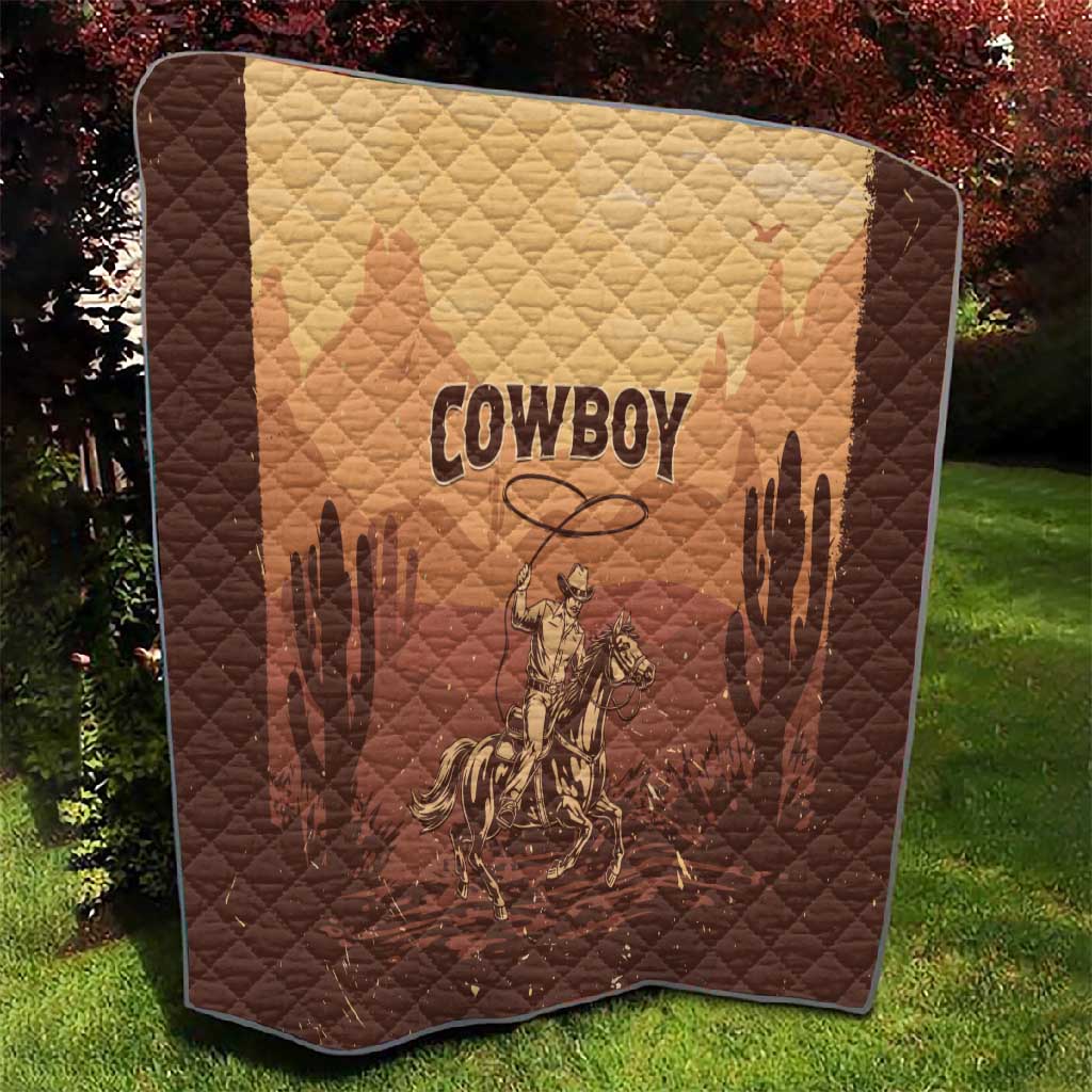 Black Cowboy Take Me Away Quilt LT15