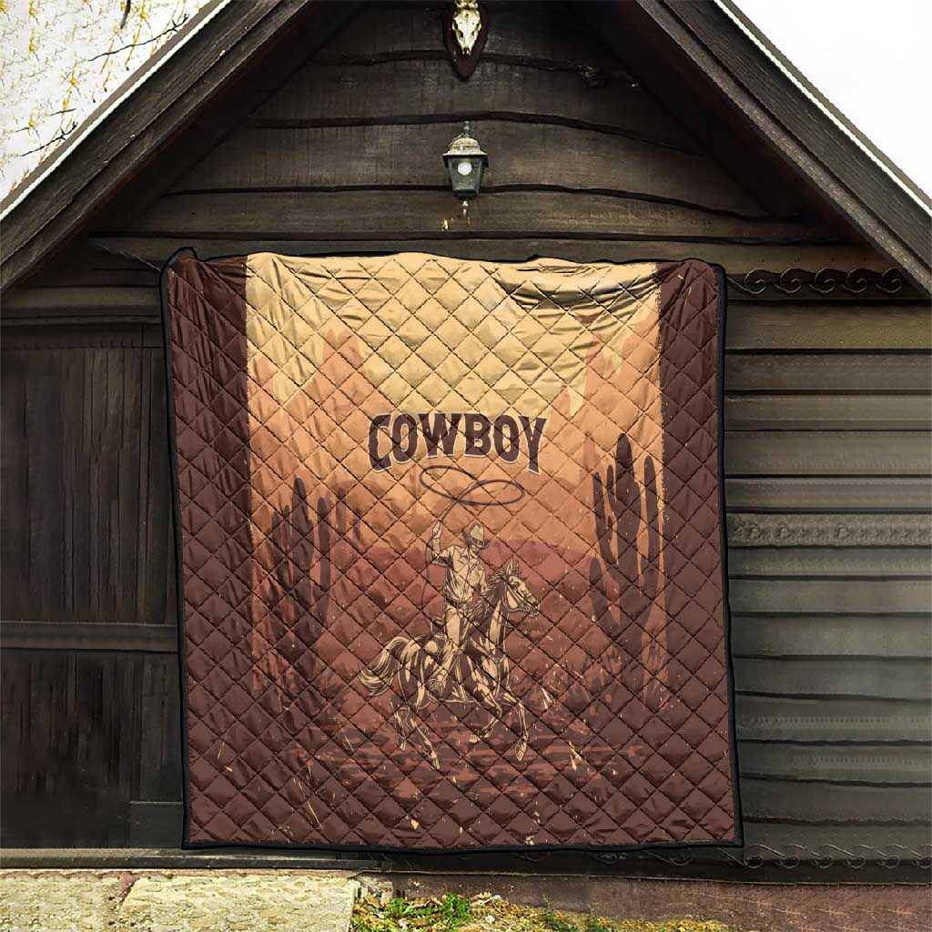 Black Cowboy Take Me Away Quilt LT15