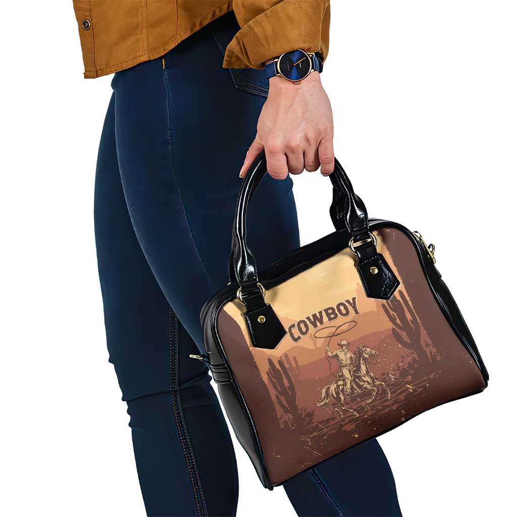 Black Cowboy Shoulder Handbag Take Me Away LT15