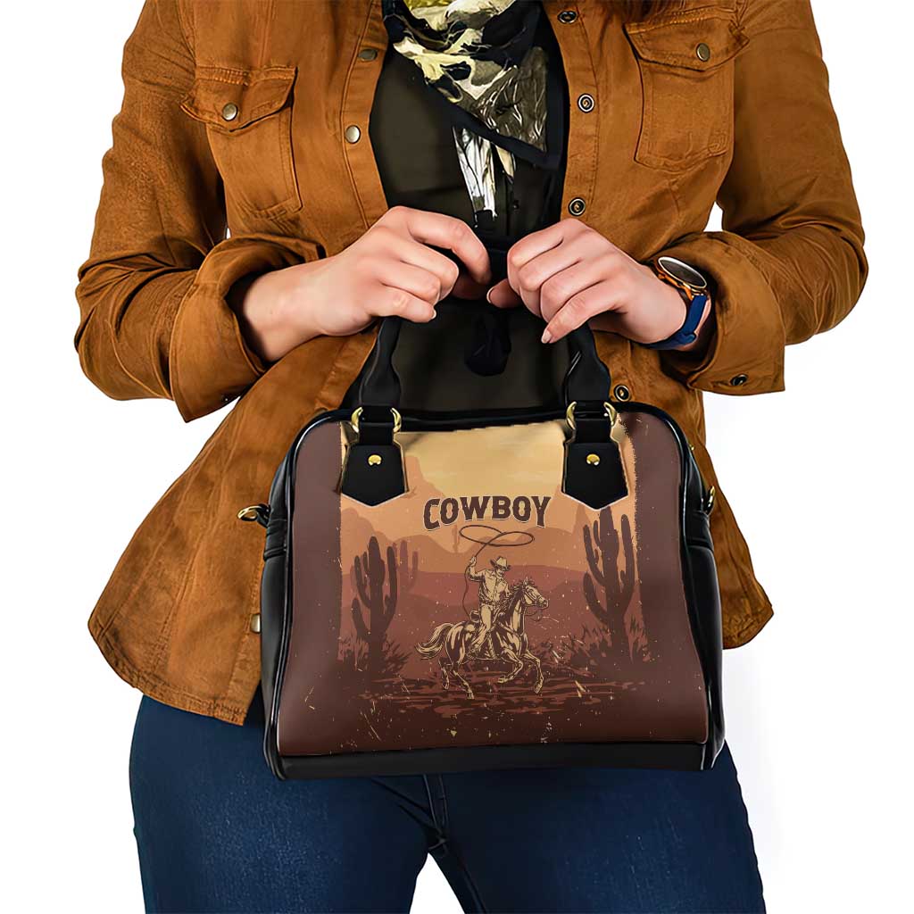 Black Cowboy Shoulder Handbag Take Me Away LT15