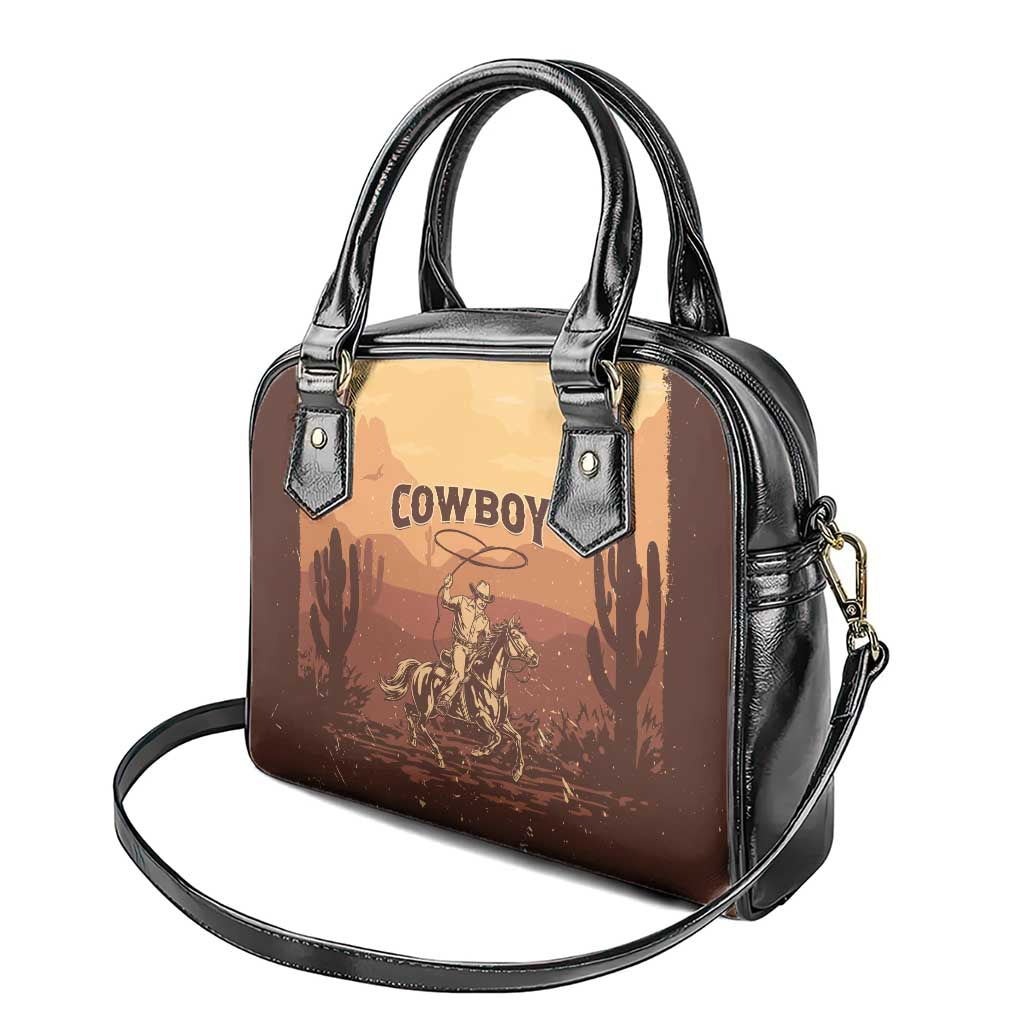 Black Cowboy Shoulder Handbag Take Me Away LT15