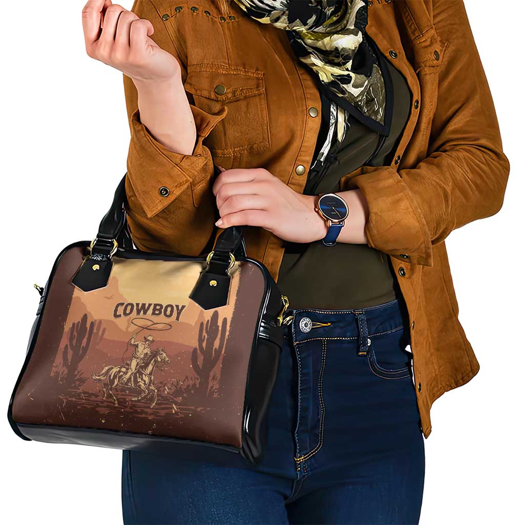 Black Cowboy Shoulder Handbag Take Me Away LT15