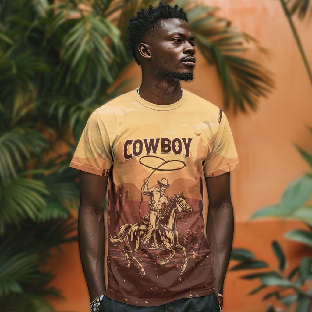 Black Cowboy Take Me Away T shirt LT15