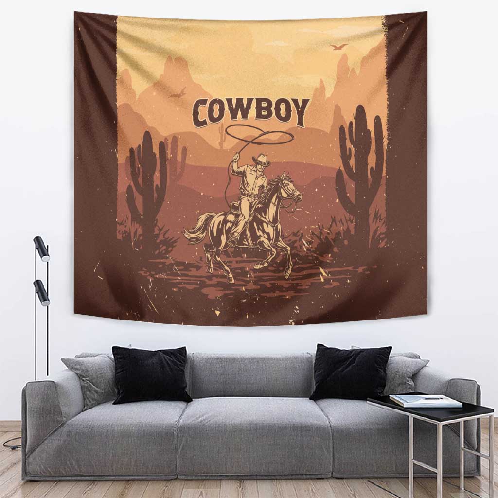 Black Cowboy Take Me Away Tapestry LT15