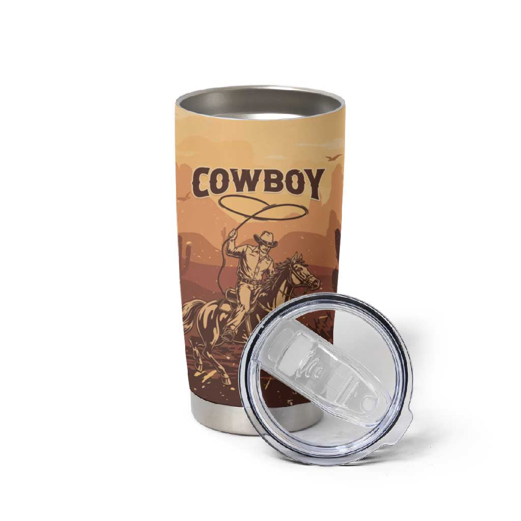 Black Cowboy Take Me Away Tumbler Cup LT15