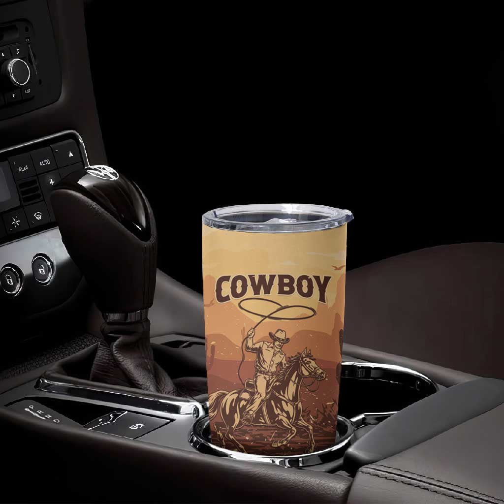 Black Cowboy Take Me Away Tumbler Cup LT15