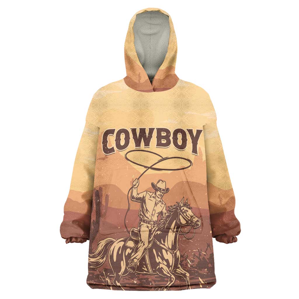 Black Cowboy Take Me Away Wearable Blanket Hoodie LT15