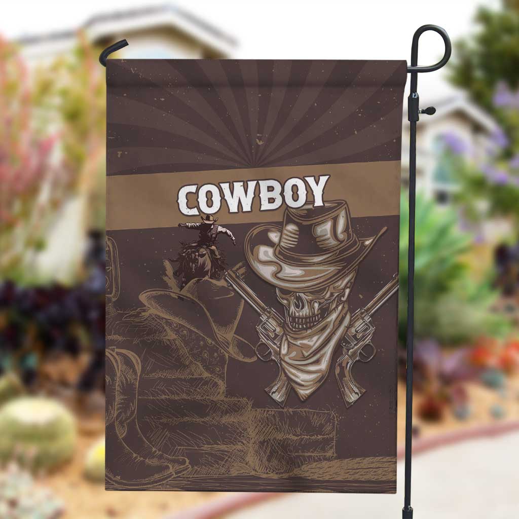 Skull Cowboy Garden Flag Wild West Reborn LT15