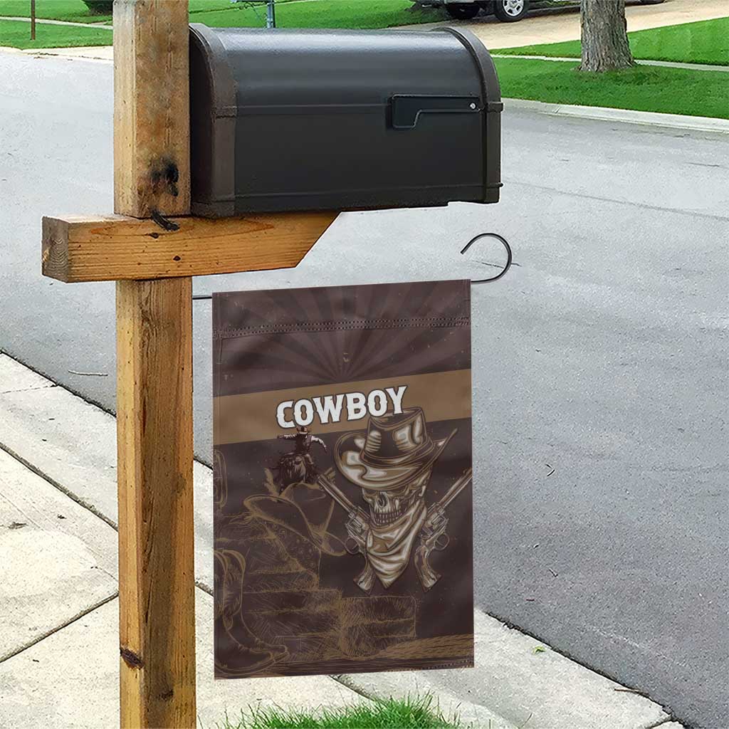 Skull Cowboy Garden Flag Wild West Reborn LT15