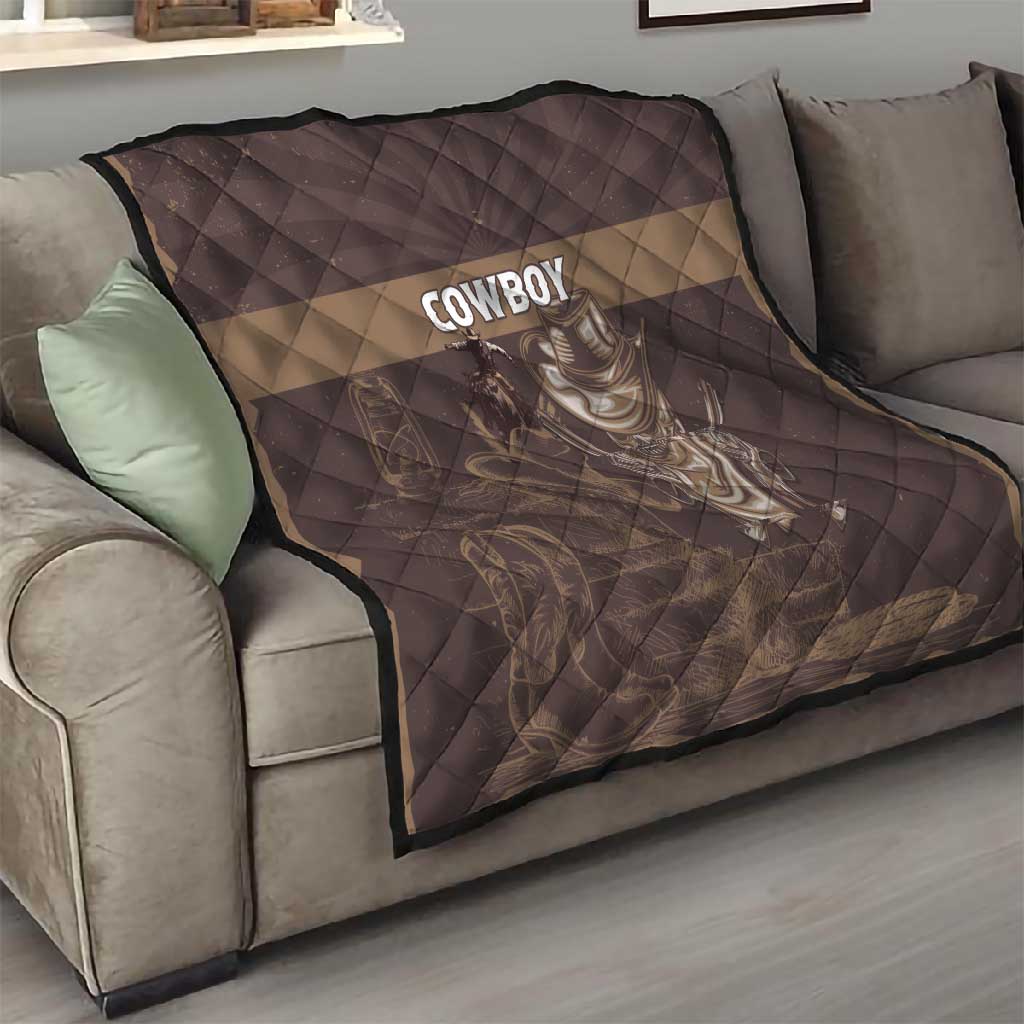 Skull Cowboy Quilt Wild West Reborn LT15