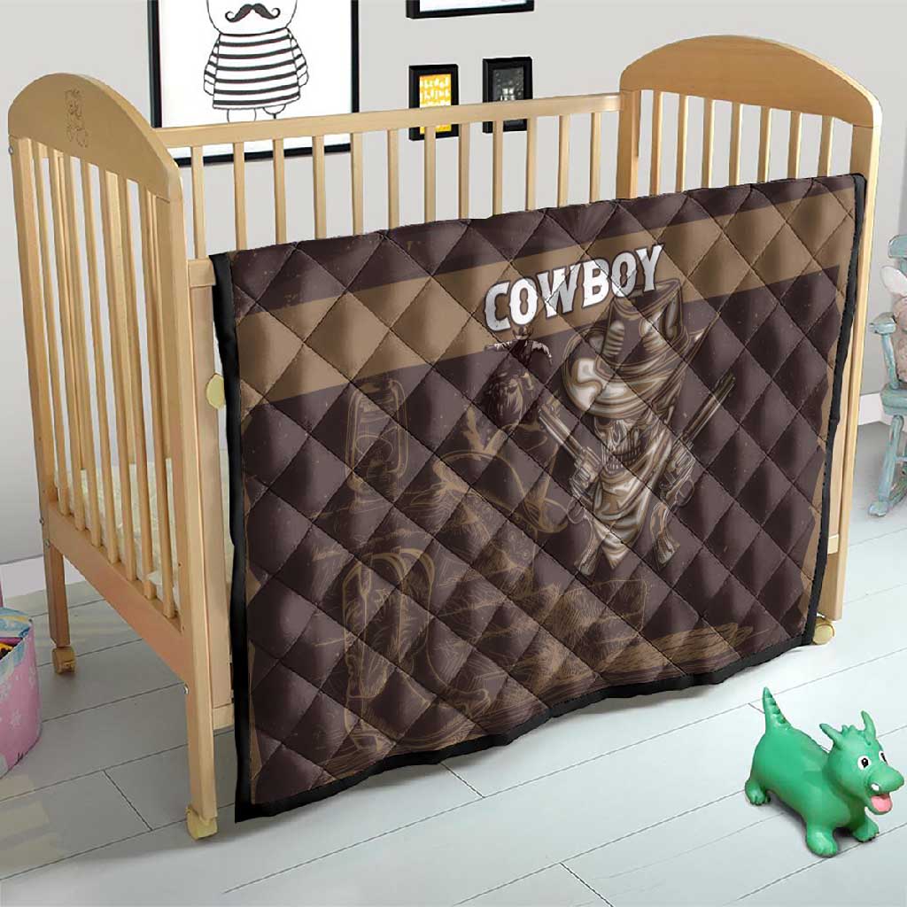 Skull Cowboy Quilt Wild West Reborn LT15