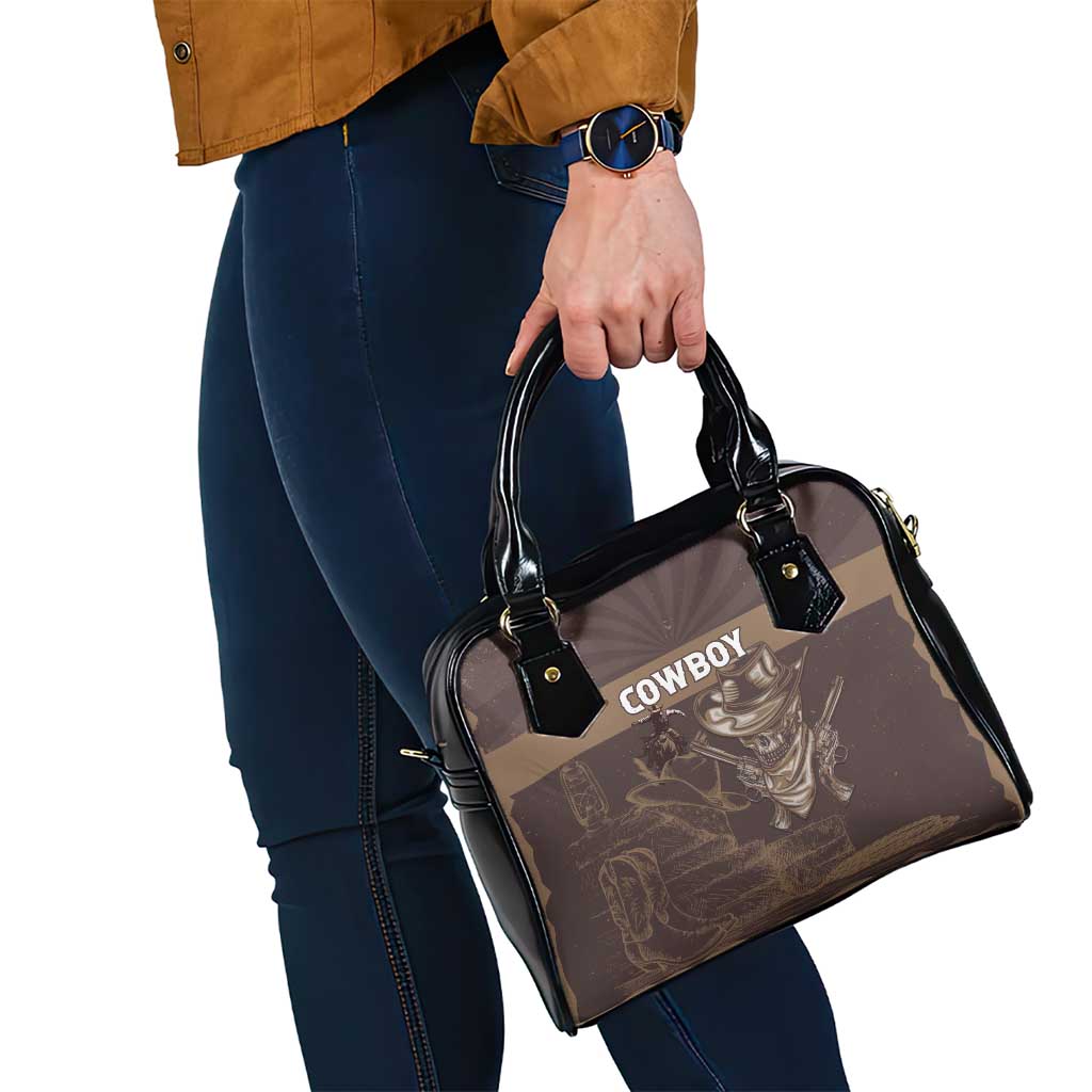 Skull Cowboy Shoulder Handbag Vintage Style LT15
