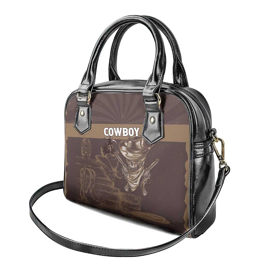 Skull Cowboy Shoulder Handbag Vintage Style LT15