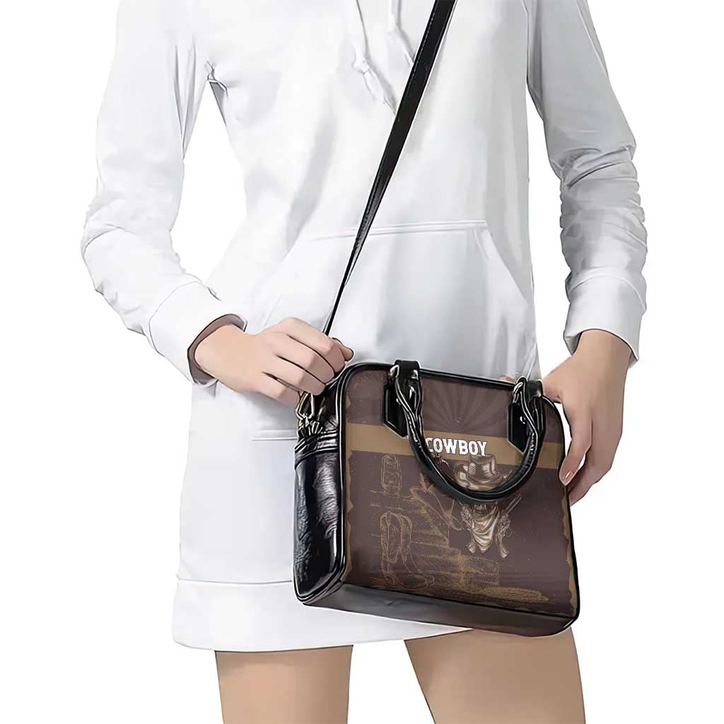 Skull Cowboy Shoulder Handbag Vintage Style LT15