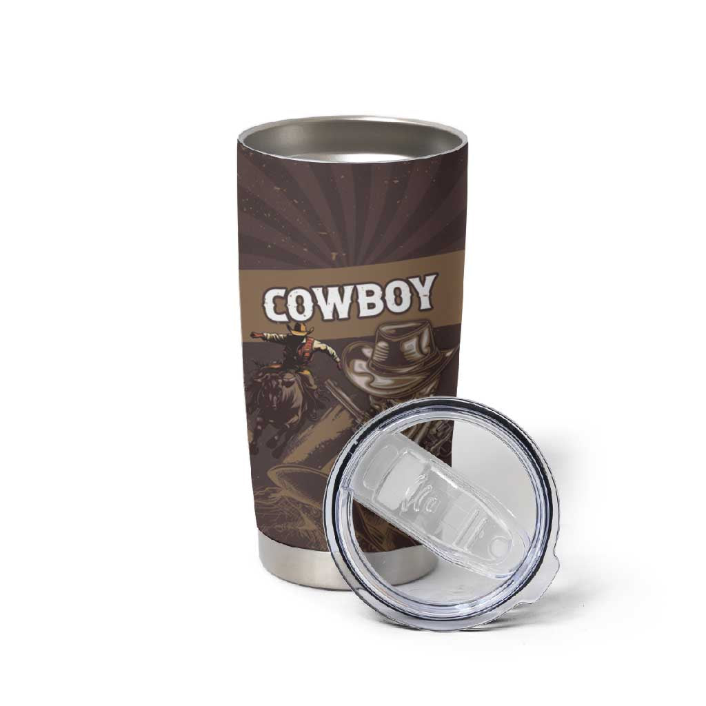 Personalised Skull Cowboy Tumbler Cup Wild West Reborn LT15