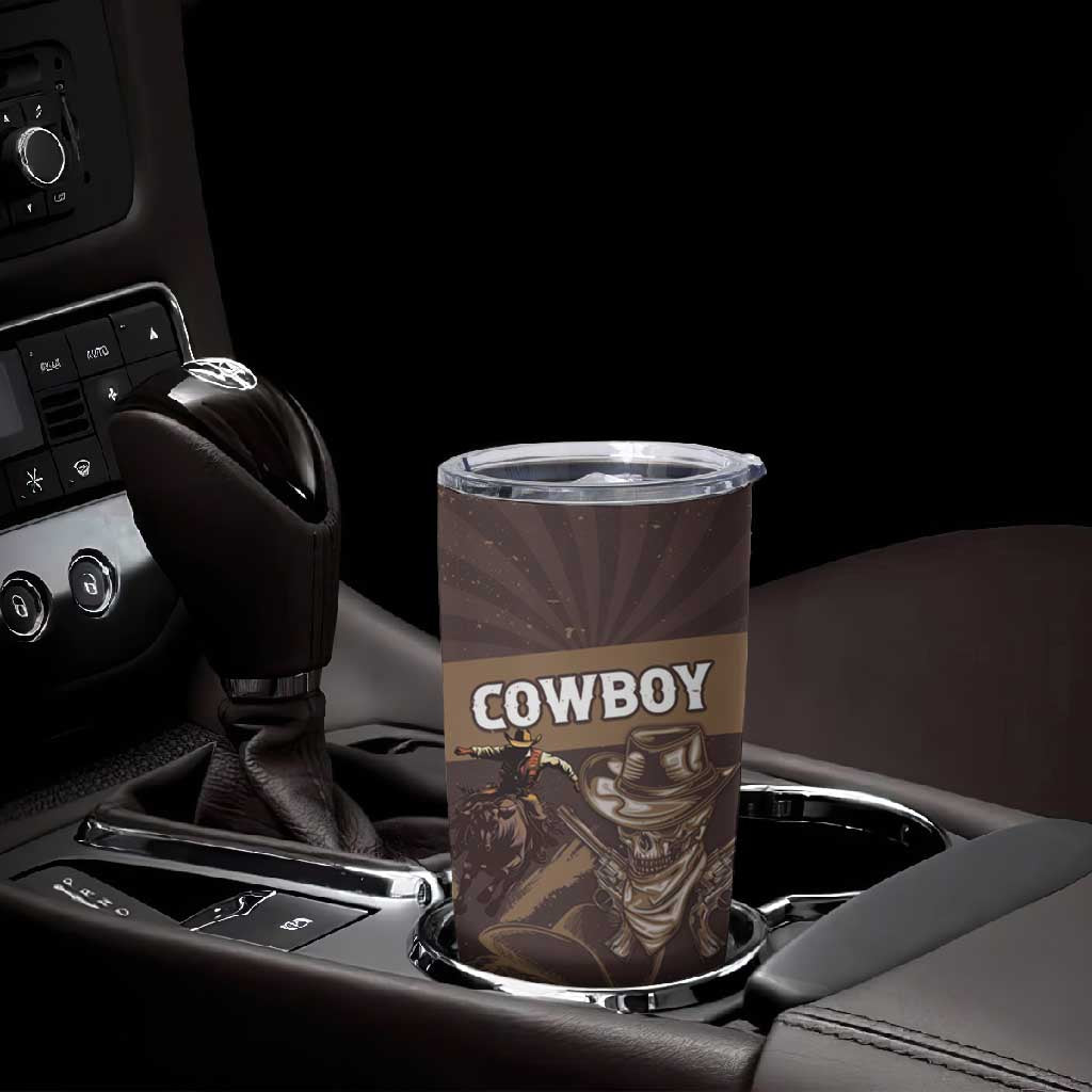 Personalised Skull Cowboy Tumbler Cup Wild West Reborn LT15