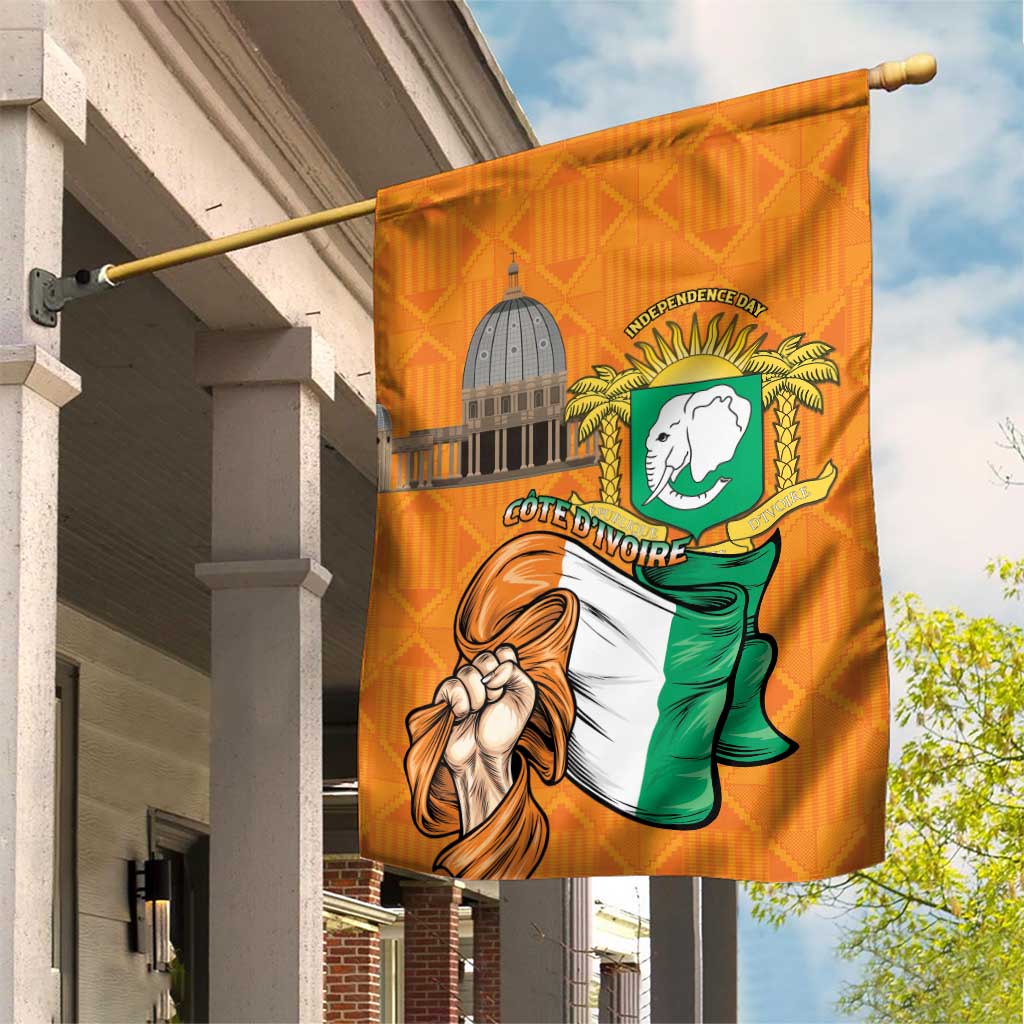 Happy Cote dIvoire Garden Flag 65th of Independence Day LT15