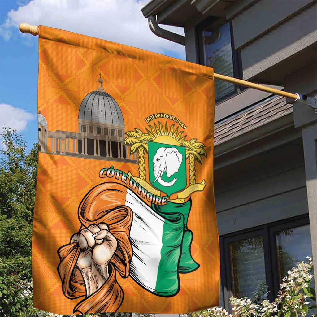 Happy Cote dIvoire Garden Flag 65th of Independence Day LT15