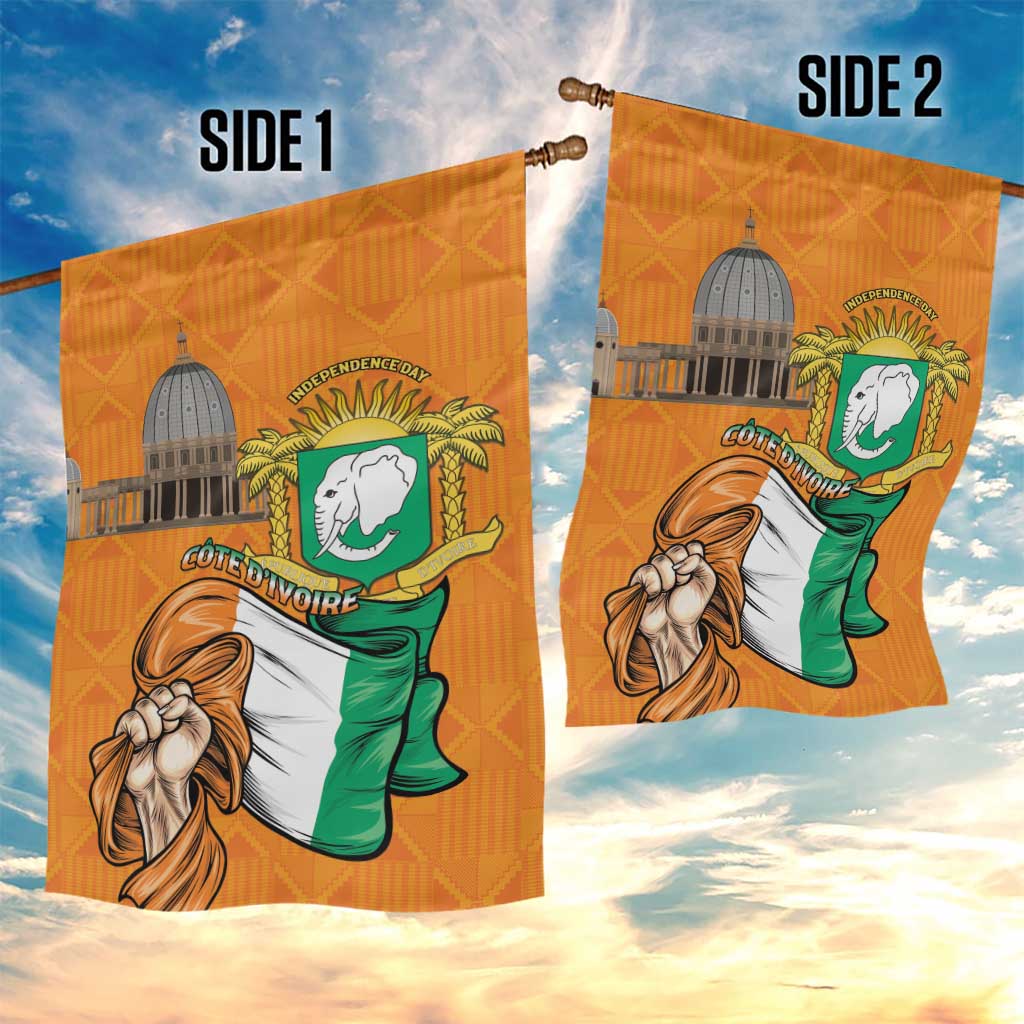 Happy Cote dIvoire Garden Flag 65th of Independence Day LT15