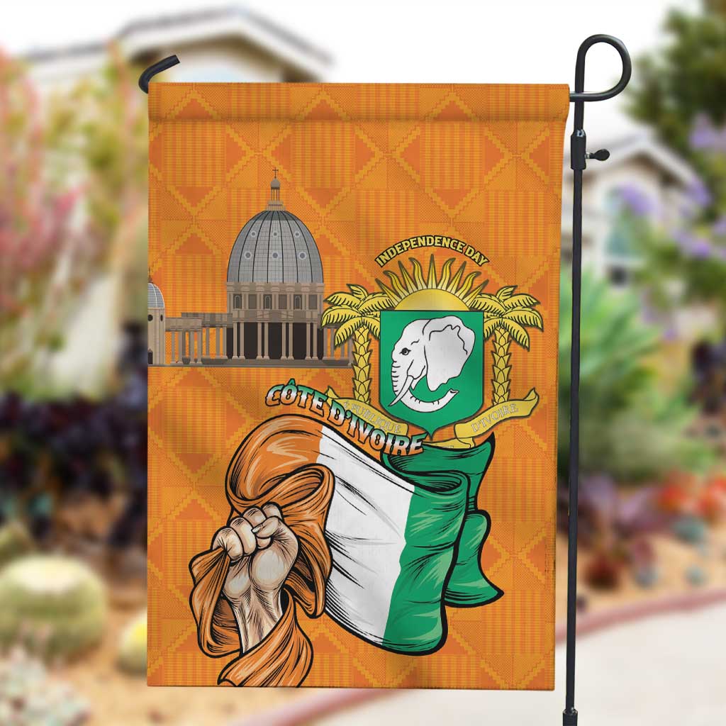 Happy Cote dIvoire Garden Flag 65th of Independence Day LT15