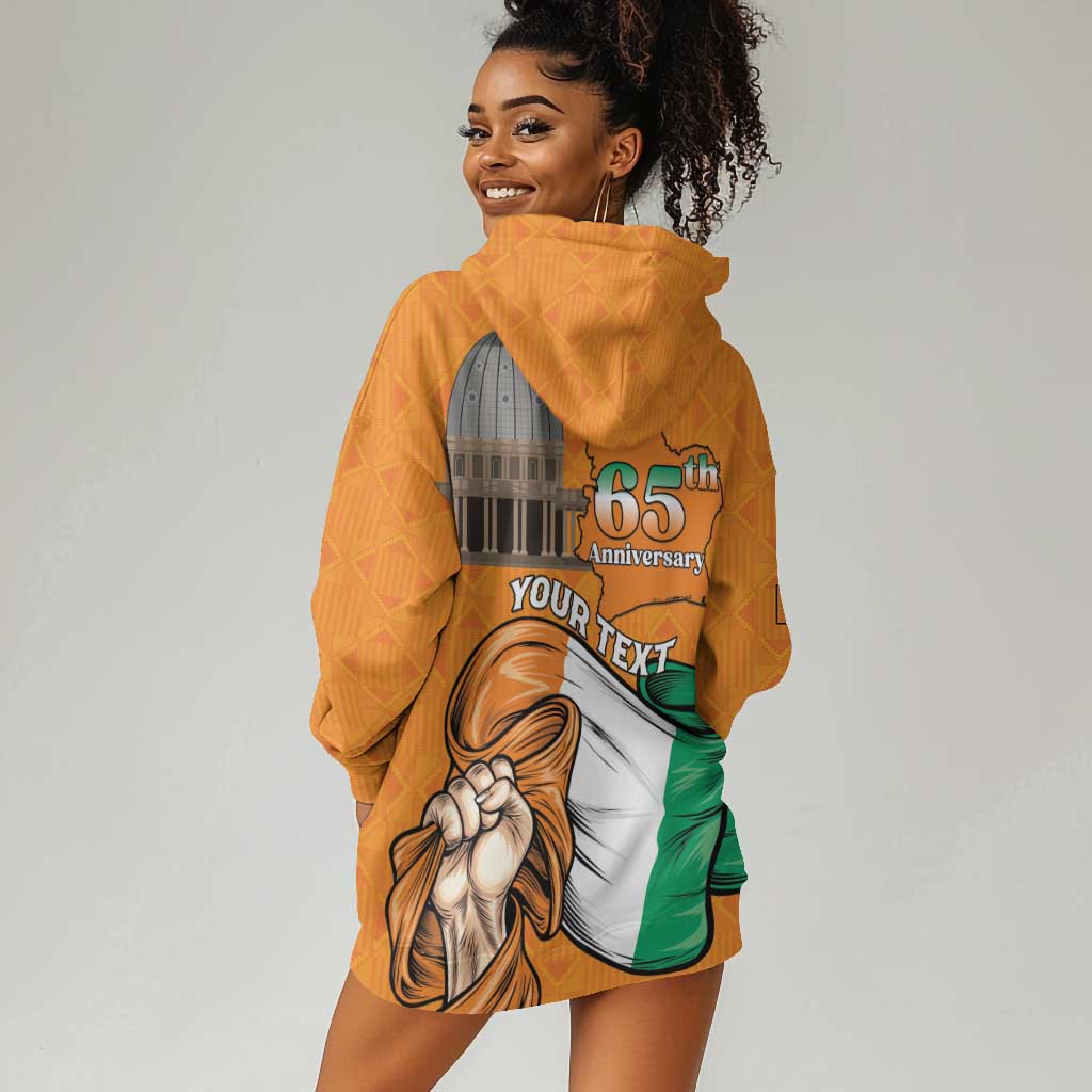 Personalised Happy Cote dIvoire Hoodie Dress 65th of Independence Day LT15