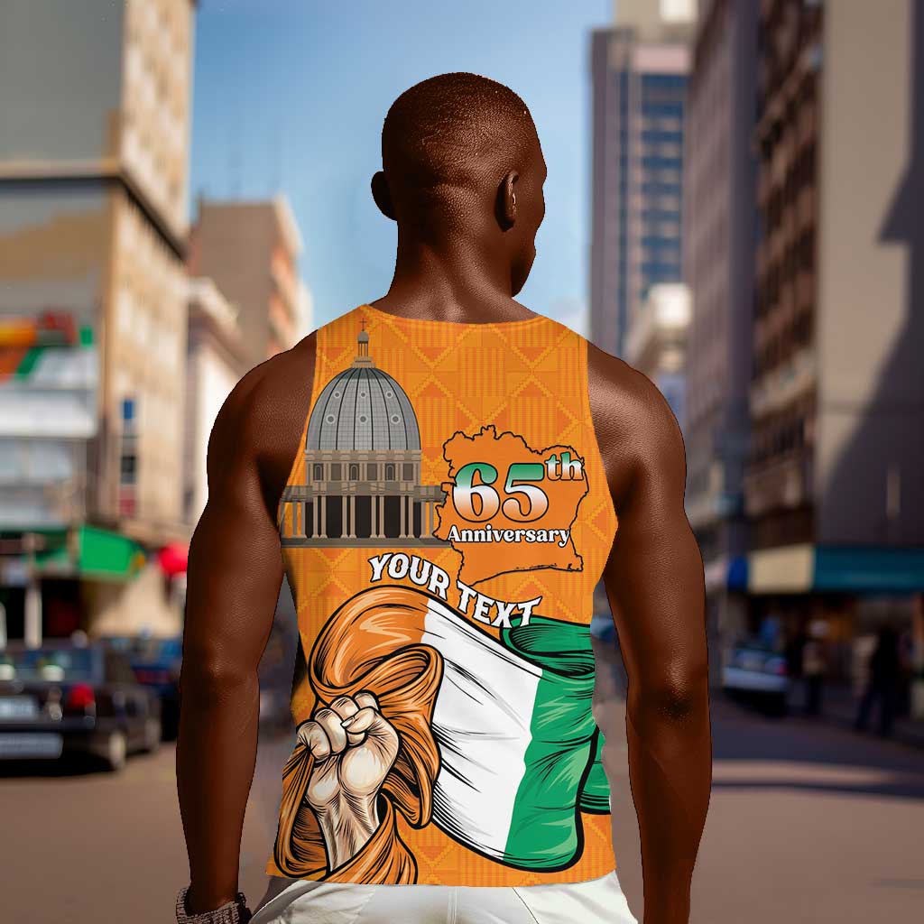 Personalised Happy Cote dIvoire Men Tank Top 65th of Independence Day LT15