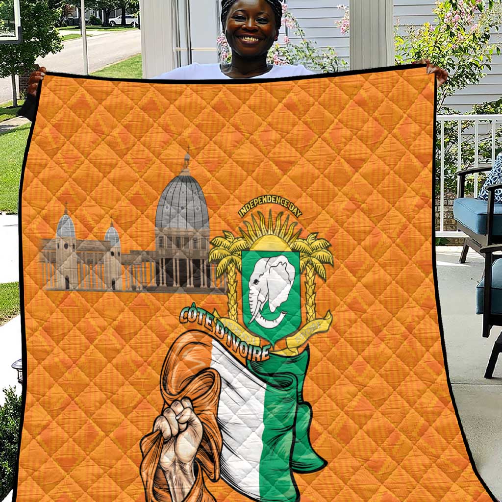 Happy Cote dIvoire Quilt 65th of Independence Day LT15