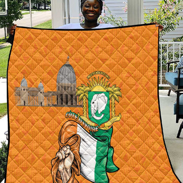 Happy Cote dIvoire Quilt 65th of Independence Day LT15