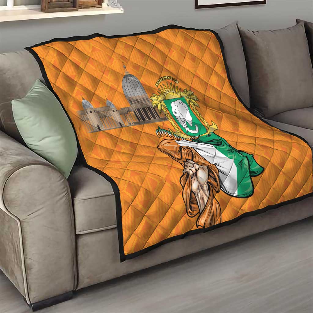 Happy Cote dIvoire Quilt 65th of Independence Day LT15