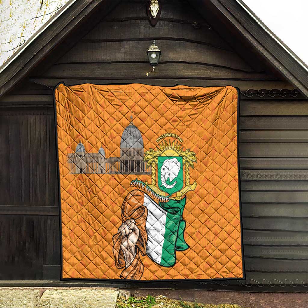Happy Cote dIvoire Quilt 65th of Independence Day LT15
