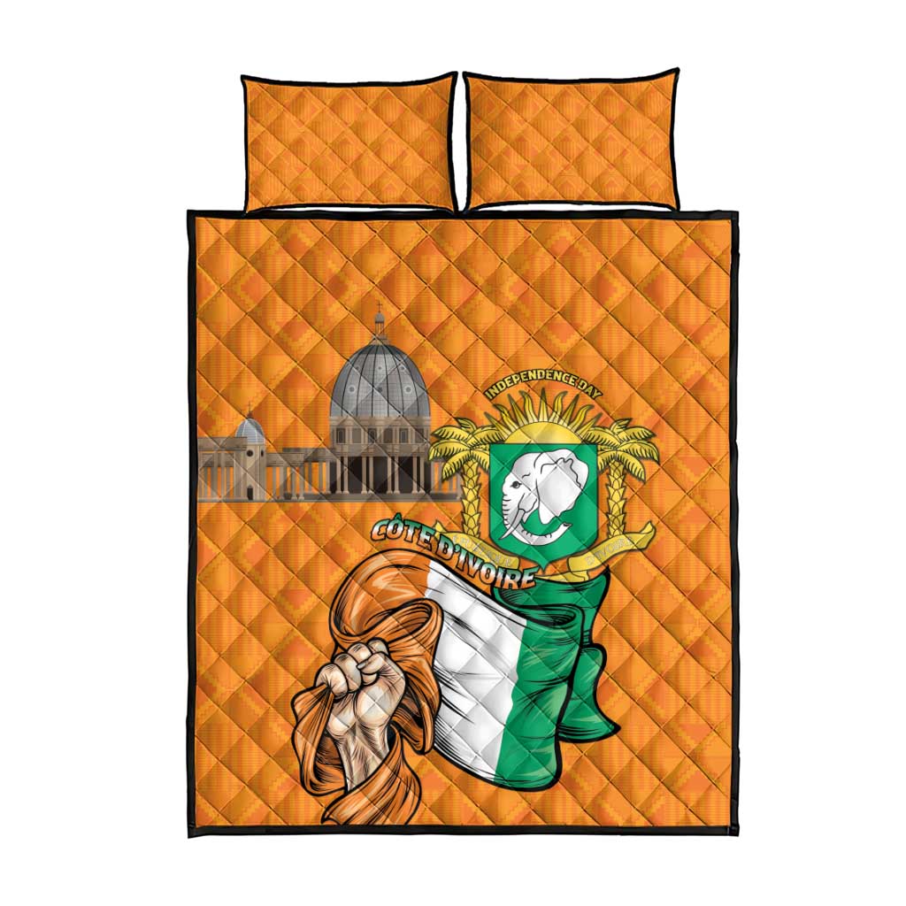 Happy Cote dIvoire Quilt Bed Set 65th of Independence Day LT15