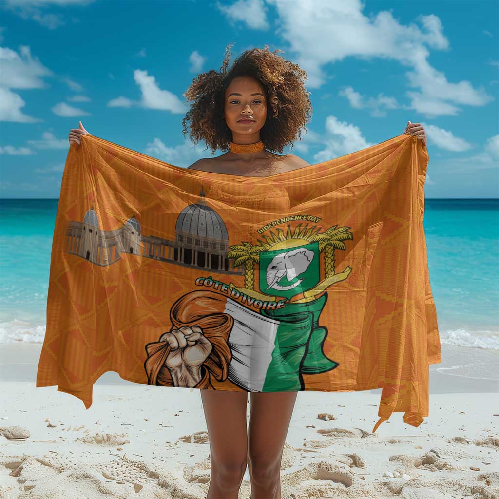 Happy Cote dIvoire Sarong 65th of Independence Day LT15