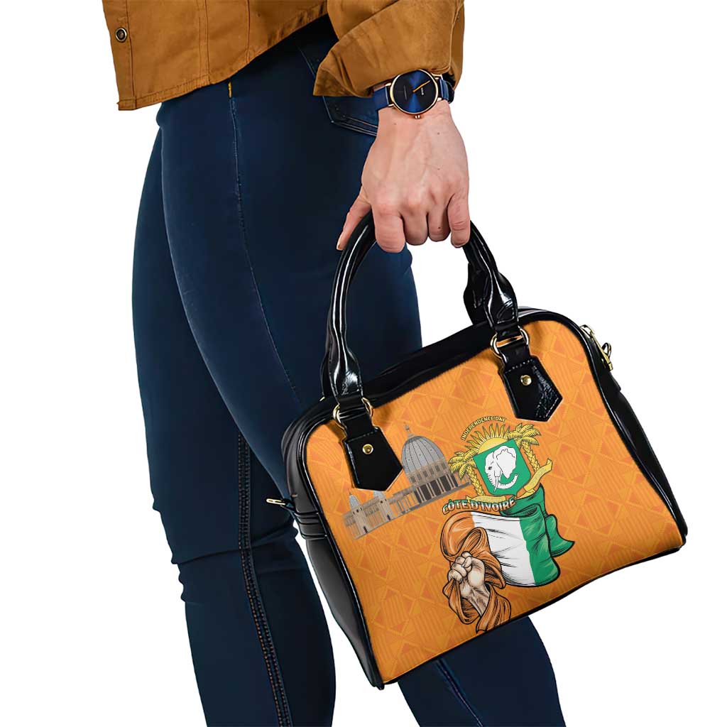 Ivory Coast Independence Day Shoulder Handbag Yamoussoukro Coat Of Arms LT15