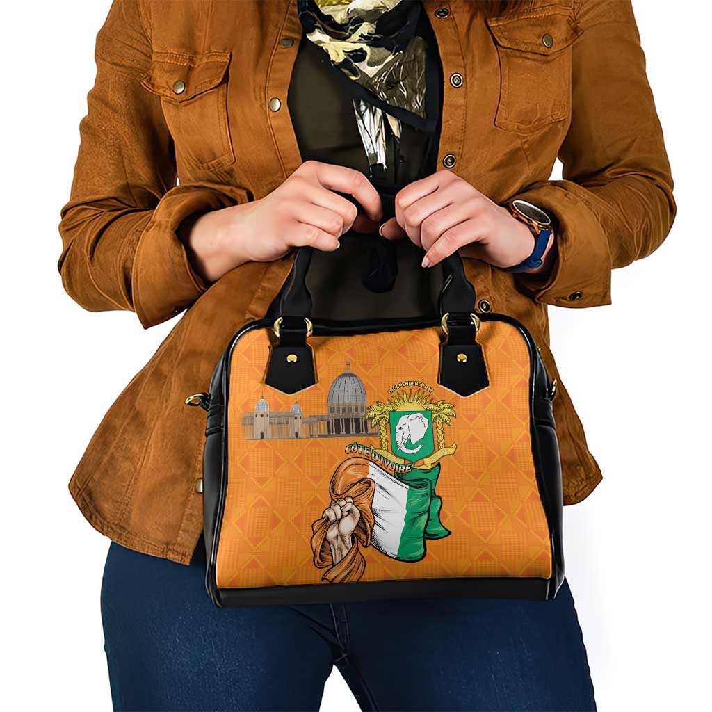 Ivory Coast Independence Day Shoulder Handbag Yamoussoukro Coat Of Arms LT15